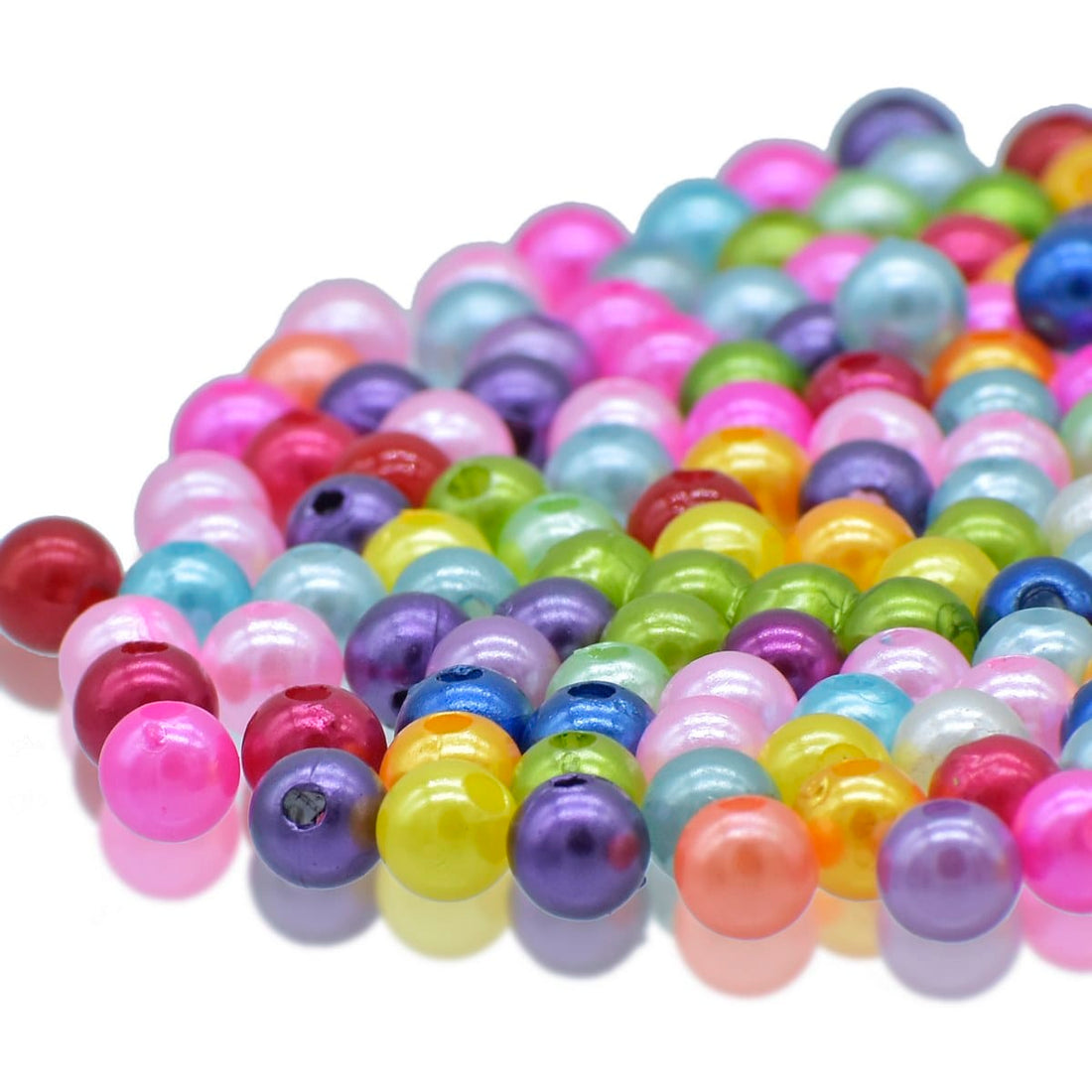 jags-mumbai Beads Jags Craft Beads Multi Colour 25gm 8MM CPMC-3