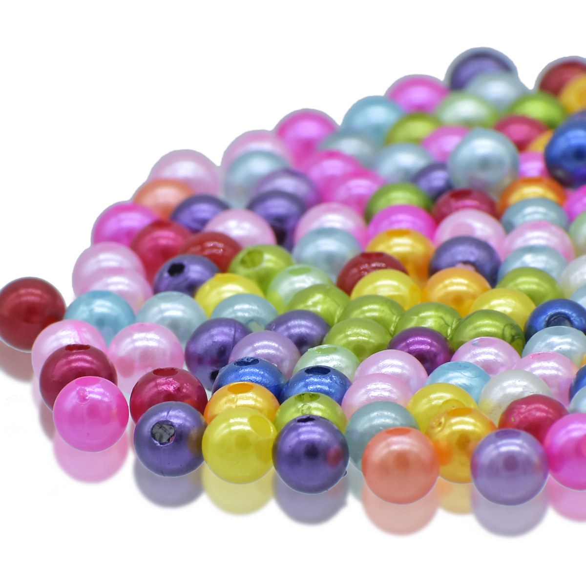 jags-mumbai Craft Accessories Jags Craft Beads Multi Colour 25gm 8MM CPMC-3