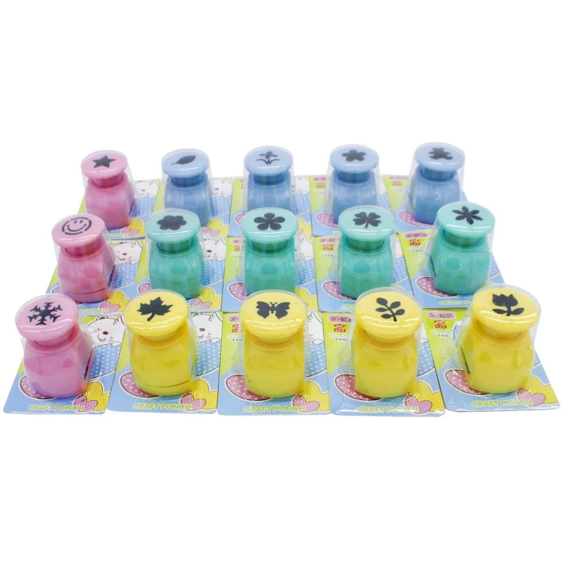 jags-mumbai Punching Machine Craft Punch Set Mix Design 16pcs Box JF-823-16