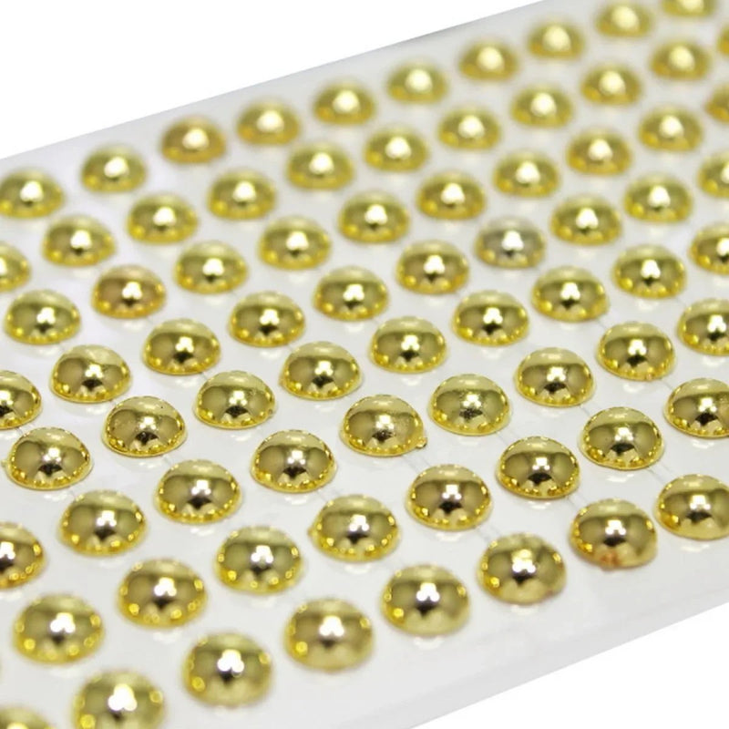 jags-mumbai Craft Sticker Sticker Pearl Golden  Twinkle Jewel Seal 8DSSGL