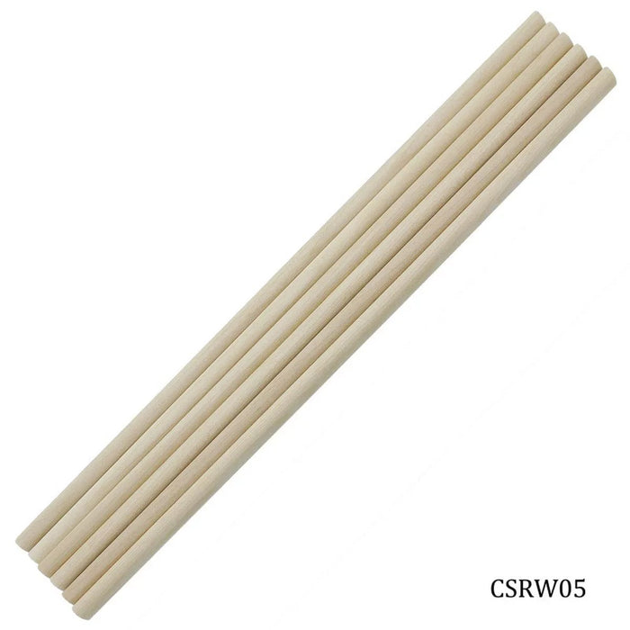 Craft Stick Round 12Inch 6Pcs 8MM Thin