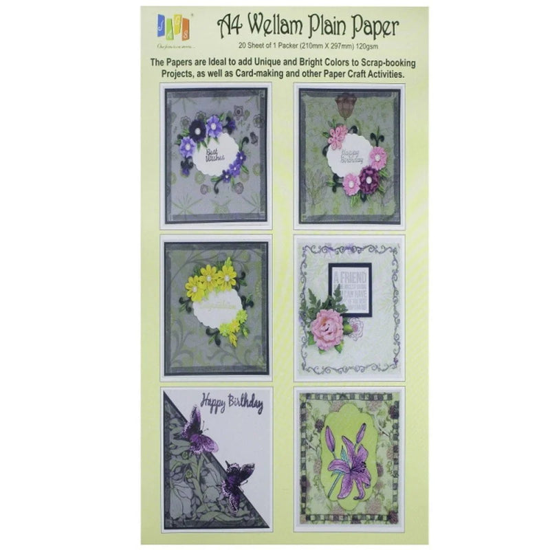 jags-mumbai Decorative Photo Frames Wellam Paper Plain A4 Firozi Blue