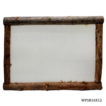 Wooden Plate Photo Frame Big: Rustic Elegance for Cherished Memories