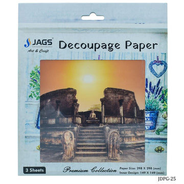 Jags Decoupage Paper Fort With Buddha JDPG-25