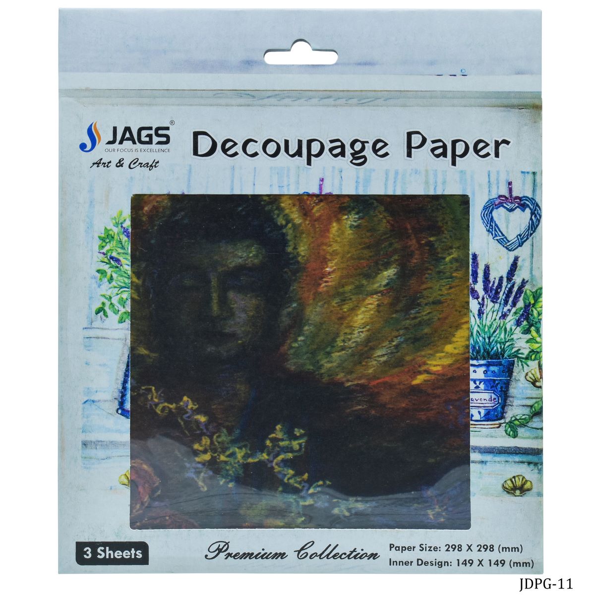 jags-mumbai Decoupage Jags Decoupage Paper Gautam Lord Buddha JDPG-11
