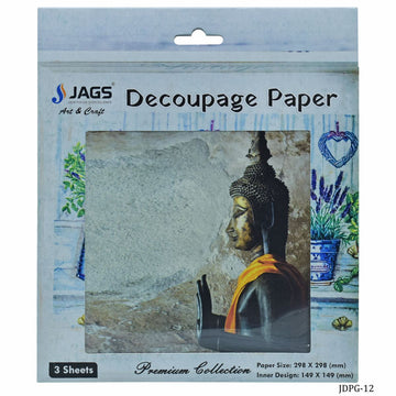 Jags Decoupage Paper Gautam Lord Buddha JDPG-12