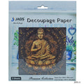 jags-mumbai Decoupage Jags Decoupage Paper Gautam Lord Buddha JDPG-3