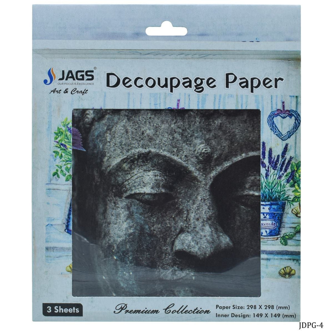 jags-mumbai Decoupage Jags Decoupage Paper Gautam Lord Buddha JDPG-4