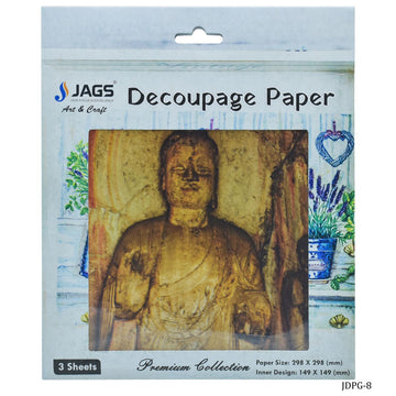 jags-mumbai Decoupage Jags Decoupage Paper Gautam Lord Buddha JDPG-8