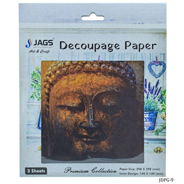Jags Decoupage Paper Gautam Lord Buddha JDPG-9