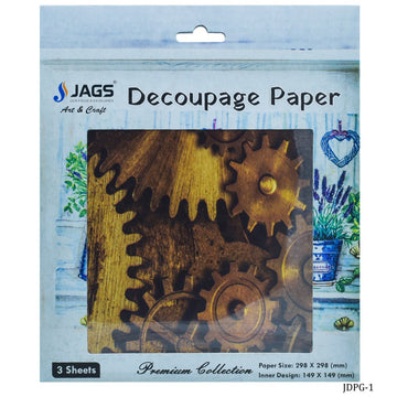 Jags Decoupage Paper Multi Gear JDPG-1