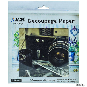 Jags Decoupage Paper Vintage Camera JDPG-26