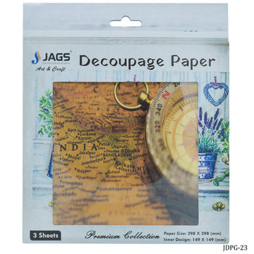 Jags Decoupage Paper Vintage India JDPG-23