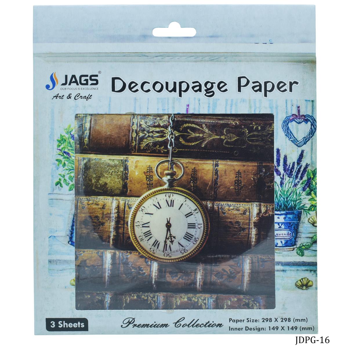 jags-mumbai Decoupage Jags Decoupage Paper Vintage Watch JDPG-16