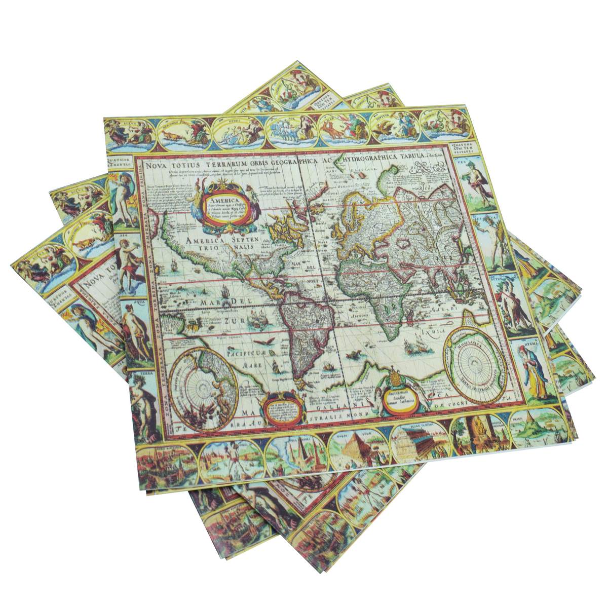 jags-mumbai Decoupage Jags Decoupage Paper Vintage World Map JDPG-32