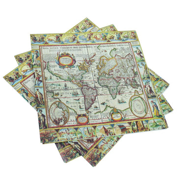 Jags Decoupage Paper Vintage World Map JDPG-32