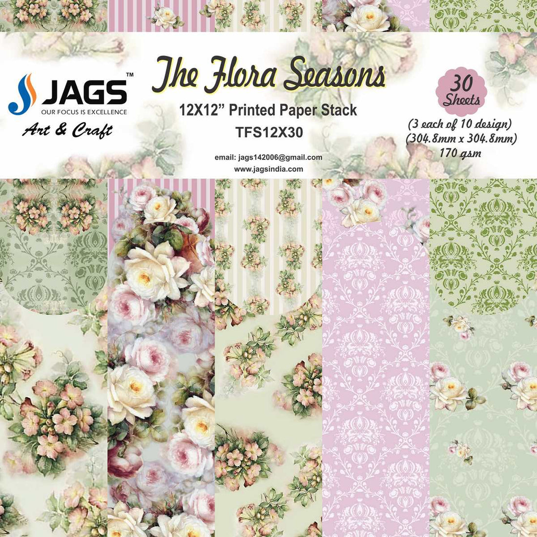 jags-mumbai Designed Paper 12X12 The Flora Seasons: Captivating Nature's Beauty Throughout the Year