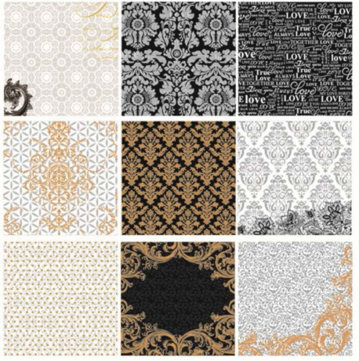 jags-mumbai Designed Paper Designer Paper Pack for Scrapbooking and Greeting Cards 8X8 inches