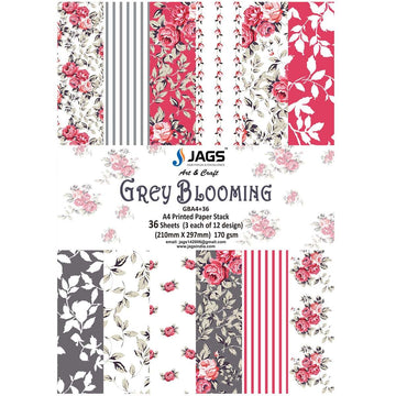 Paper Jags A4 Grey Blooming