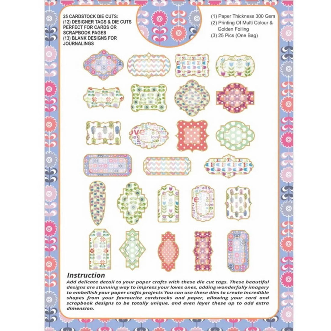 jags-mumbai Dies Die Cut & Tags (Spring Collection)