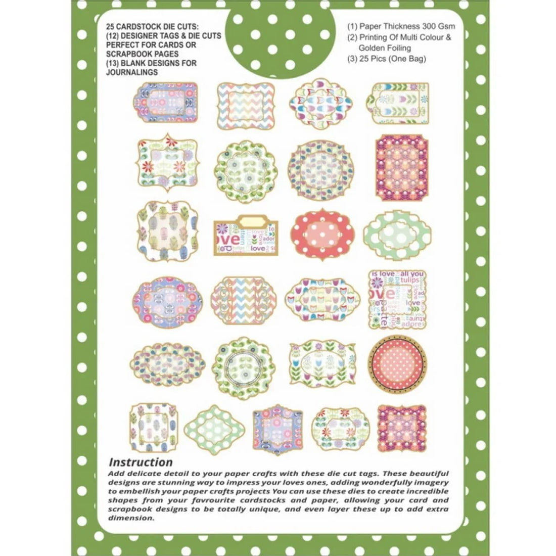 jags-mumbai Dies Die Cuts & Tags (Spring Collection)