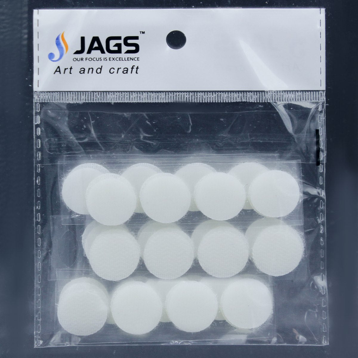 jags-mumbai DIY Craft raw material Velcro dots (pack of 24 dots)