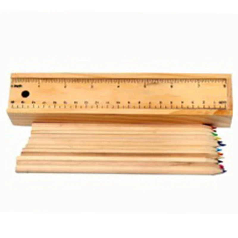 jags-mumbai Drawing, color and more Wooden Pencil Colour 12 Pcs Set WithBox And Sharpner LDC-R12