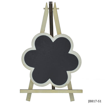 Mini Black Board With Easel Flower Small