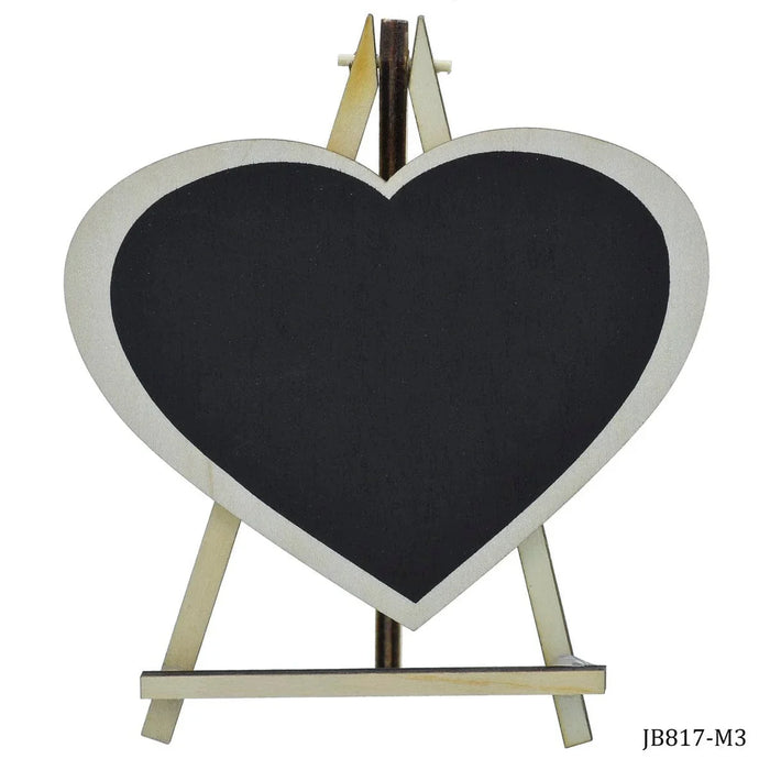Mini Black Board With Easel Heart Medium JB817-M3