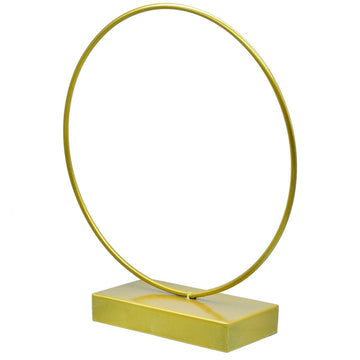 Elegant Gold Round Metal Stand - 10 Inch Diameter, Contain 1 Unit