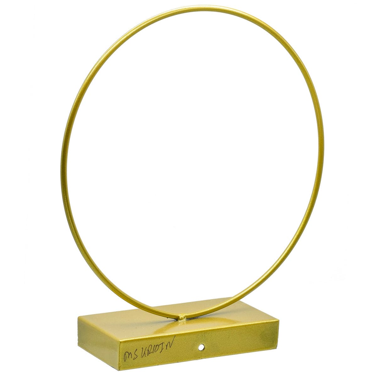 jags-mumbai Easel Elegant Gold Round Metal Stand - 10 Inch Diameter, Contain 1 Unit