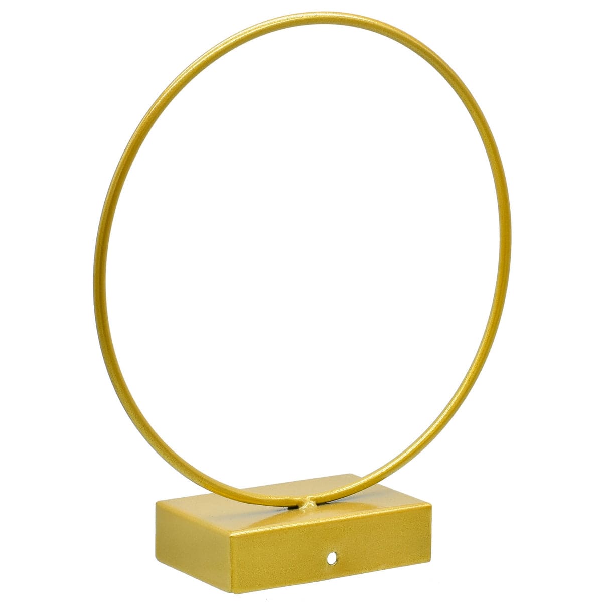 jags-mumbai Easel Glamorous Gold Round Metal Stand - 8 Inch Diameter, Contain 1 Unit