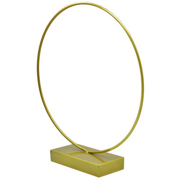 Luxurious Gold Round Metal Stand - 12 Inch Diameter, Contain 1 Unit