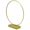 jags-mumbai Easel Luxurious Gold Round Metal Stand - 12 Inch Diameter, Contain 1 Unit