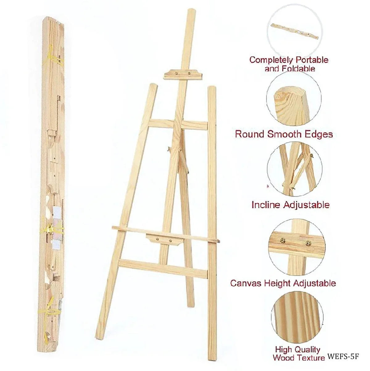 jags-mumbai Easel Premium Wooden Easel Frame Stand 90cm (WE90CM)