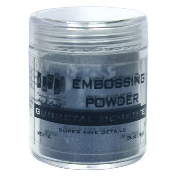 Embossing Powder Gunmetal Hematite