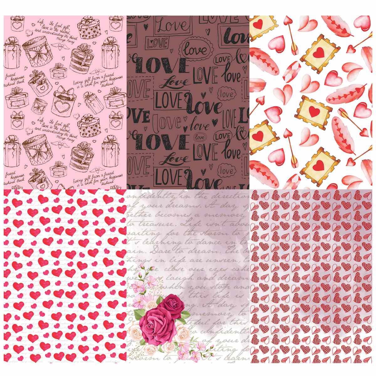 jags-mumbai Emboss material Jags Paper Sweet Love A4