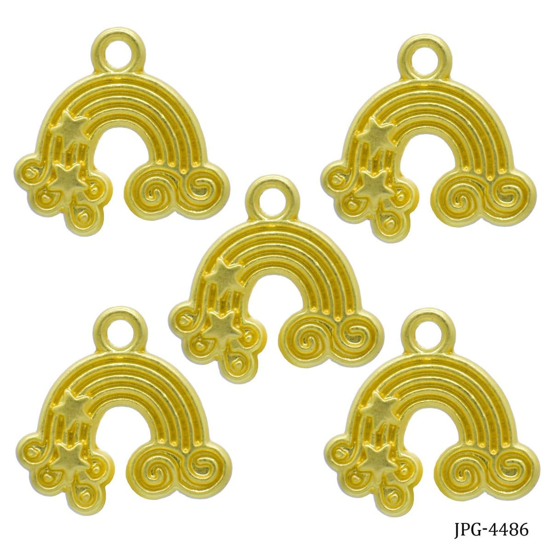 jags-mumbai Emboss material Metal Craft Fitting Gold Colour (5 Pcs)