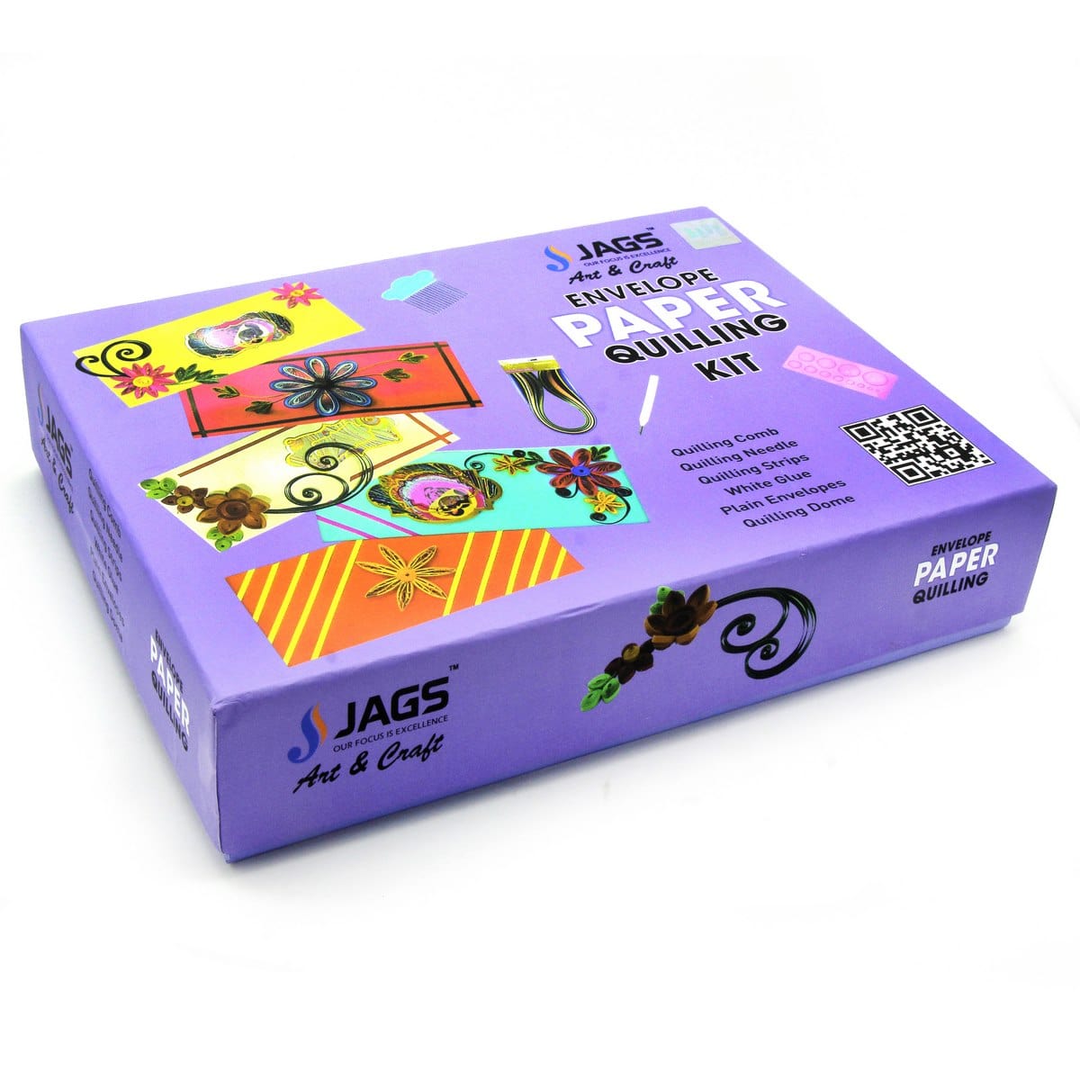 jags-mumbai Envelopes Jags Envelope Paper Quilling Kit JEPQ00- Perfect for DIY Crafts & Projects