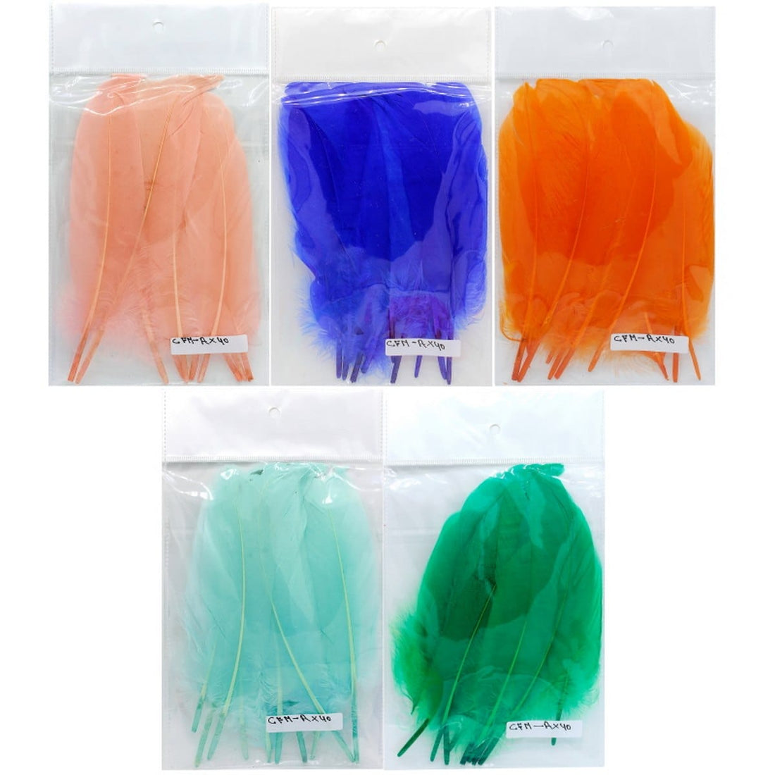 jags-mumbai Feather Feather Artificial Medium Colour 10pcs CFM-A