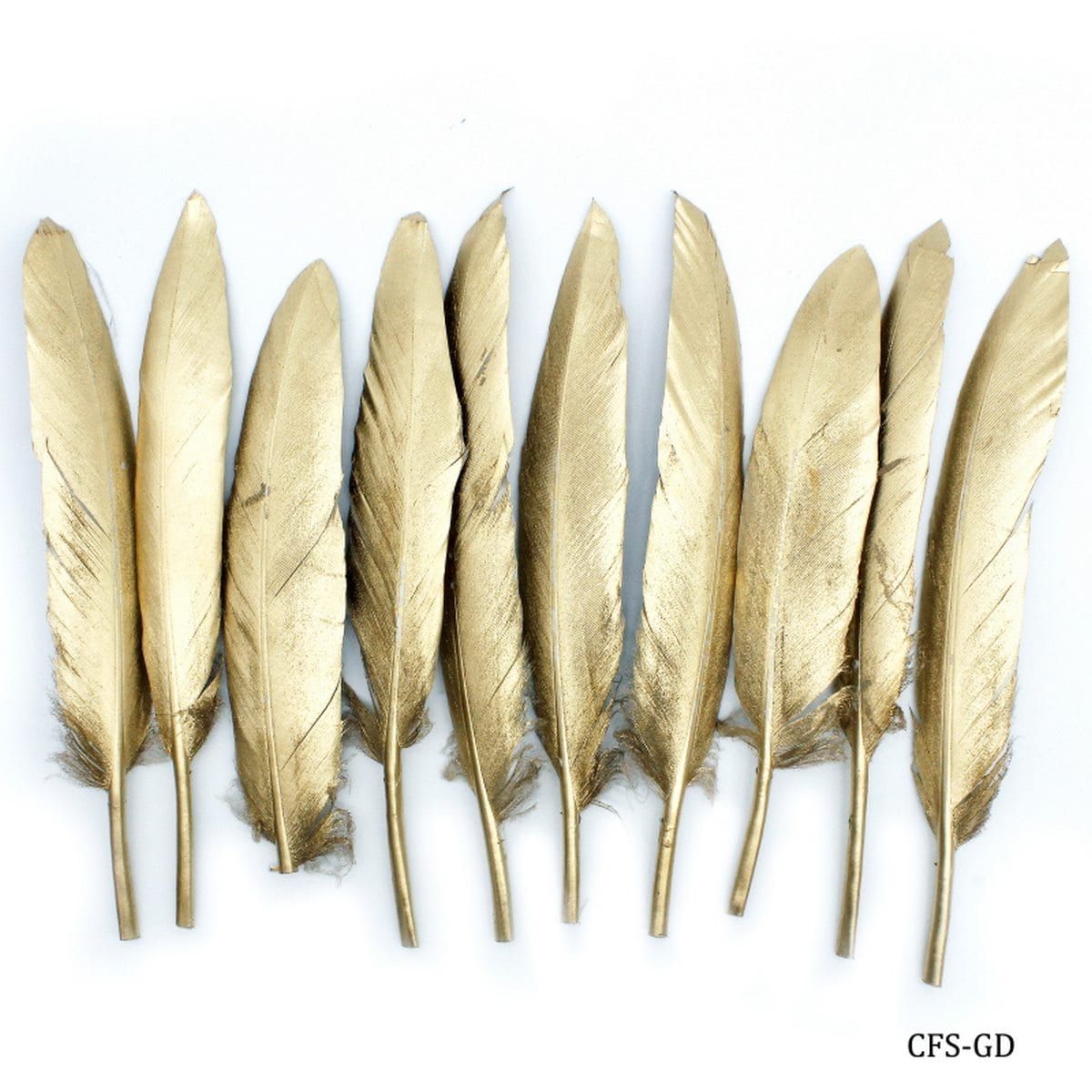 jags-mumbai Feather Feather artificial small golden 10pcs