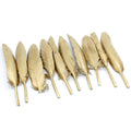 jags-mumbai Feather Feather artificial small golden 10pcs