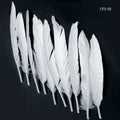 jags-mumbai Feather Feather Artificial Small Silver 10pcs