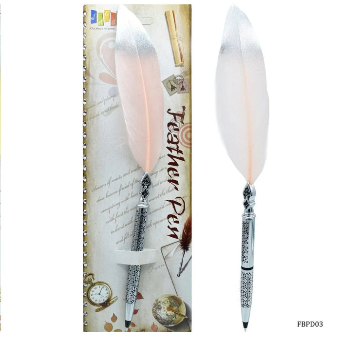 Feather Ball Pen Design Full Steel Chrome