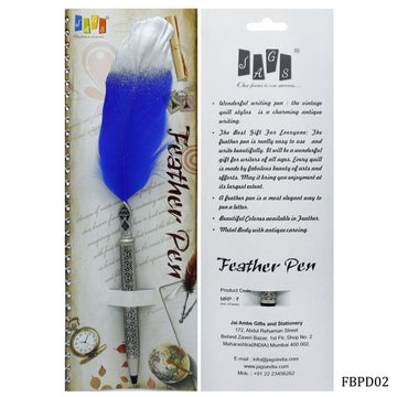 Feather Ball Pen Design Meta Silver