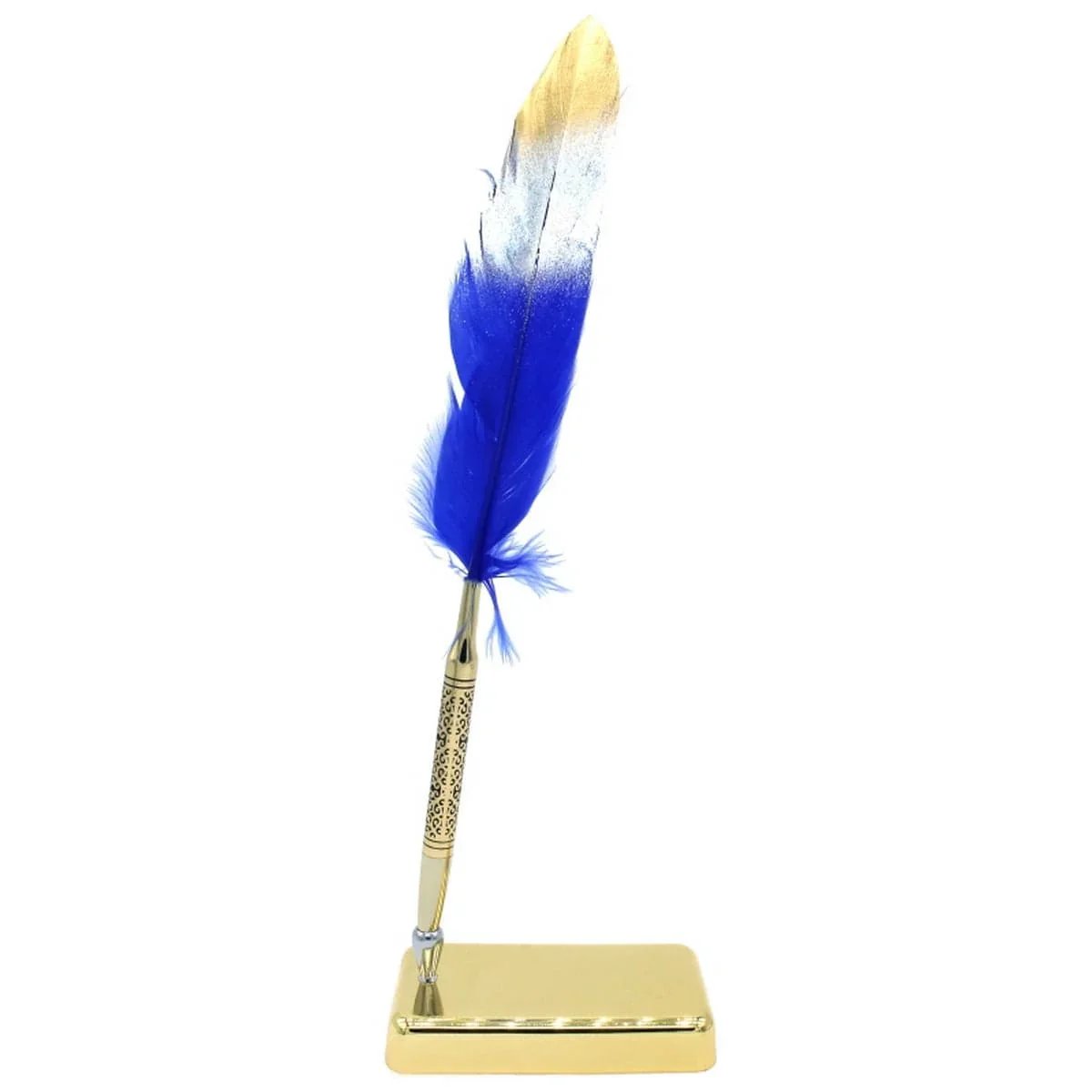 jags-mumbai Feather Pens Feather Ball Pen With Gold Stand & Gift Box
