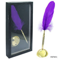 jags-mumbai Feather Pens Feather Ball Pen With Stand & Gift Box Gold