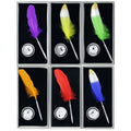 jags-mumbai Feather Pens Feather Ball Pen With Stand & Gift Box Silver