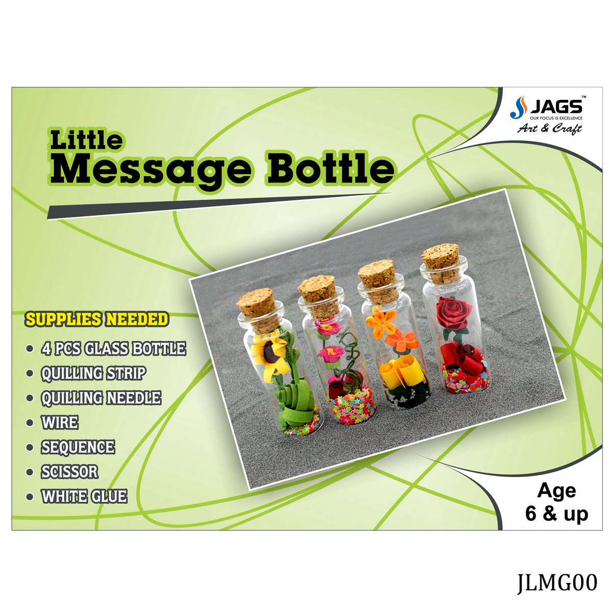 jags-mumbai Glass Messages Bottle Jags Little Message Bottle Kit JLMG00