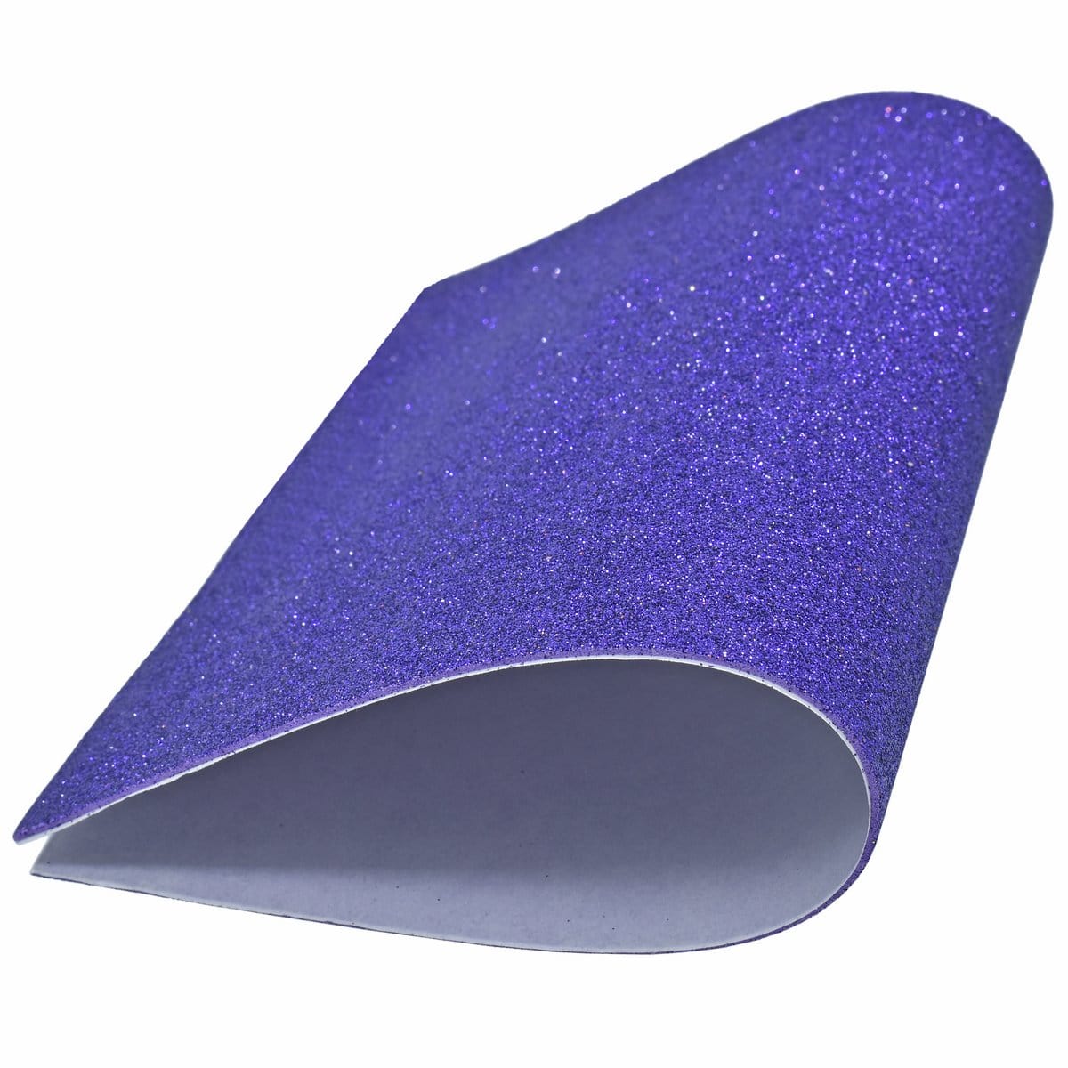 jags-mumbai Glitter Paper & Foam Sheet A4 Glitter Foam Sheet With Stick D Purple 26164DPE